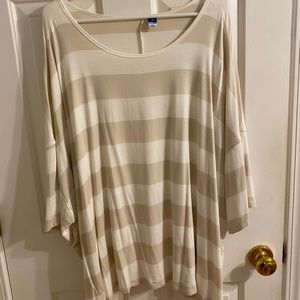 Old Navy Oversized Luxe Striped T-Shirt